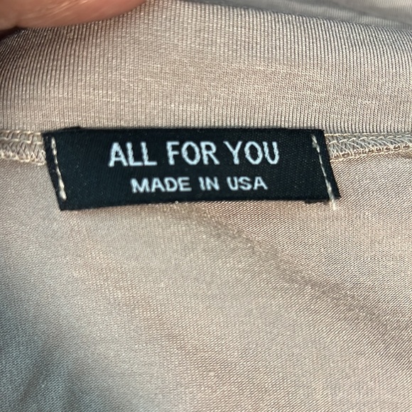 ALL FOR YOU brand Tan Floral Long Sleeve Lightweight Cardigan - Picture 6 of 10